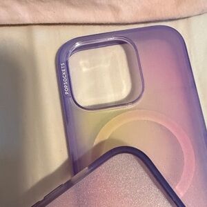 PopSocket Gradient and Clear Phone Cases